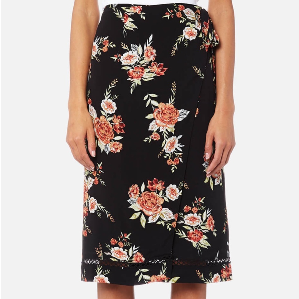 MINKPINK Midi Wrap Skirt